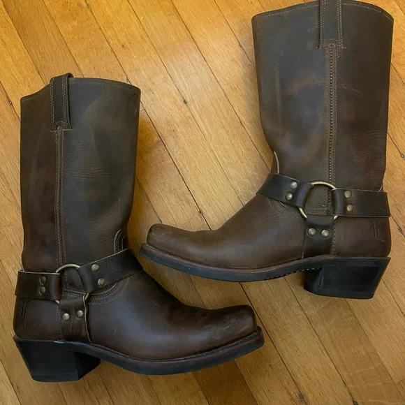 Frye Women’s Harness 12 R brown size 9 - Picture 9 of 16